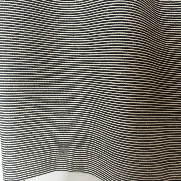 Talbots Stripe Pencil Skirt Navy Blue and White Textured Plus size 18W Petite - Picture 3 of 15